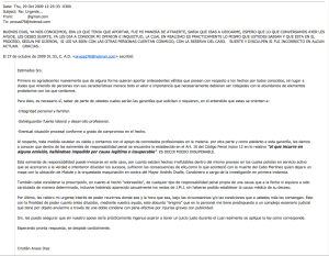 mails en caso matute- Psicología Forense