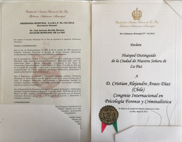 Cristian Araos Diaz Huésped Distinguido 
